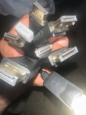 4xdpdvi 4xem Lot Of 9 Inch Displayport To Dvi Adap Single Link #3