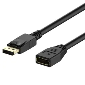4xdpext15 4xem Displayport 15 Ft Extension Cable - Latching Connector Black