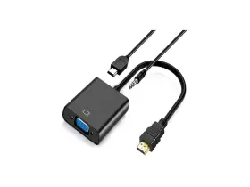 4xem 4xhdmivgaapb 8 Inch Hdmi To Vga M/f With Audio And Usb Power Adapter 1080p Black