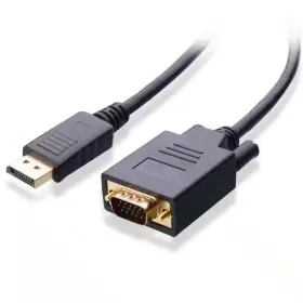 4xem 711181284867 15 Ft. Displayport To Vga M/m Adapter Cable-black