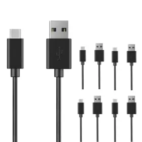 D01027rvvr2 5 Core Usb C Cable Pack 65w Fast Charging Data Transfer Black Type
