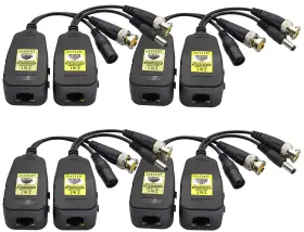 A-000018 Aaotokk Power Video Balun Dc Bnc To Cat5 Rj45 Network Transceiver Hd-cvi/tvi/ahd/cvbs