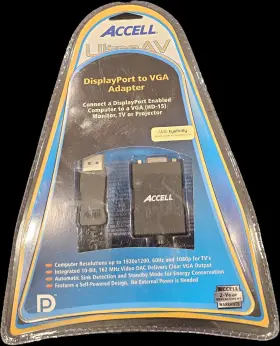 Accell B101b-003b Ultra Av Displayport To Vga Adapter