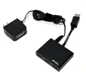 K088b-002b Accell Displayport 1.2 To 3 Mst Hub Splitter