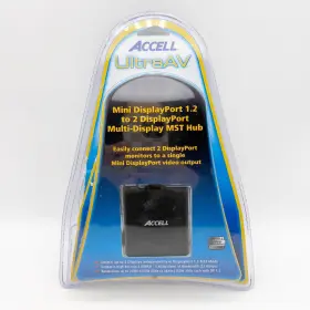 K088b-004b Accell Ultraav Displayport 1.2 To 2 Multi-display Mst Hub