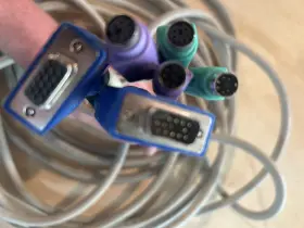 Pcc-00658 Adaptec Cable 30ft Video Vga Ps2 Male To