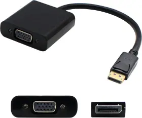 Addon 992699641896 Displayport Male To Vga Female Adapter Cable 8in Black Displayport2vga