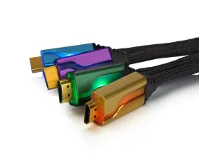 Pl-9025gopbeu Afterglow L-9025gopbeu Quadruple Hdmi Cable 1.80 M Multi-coloured