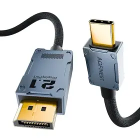 Agfinest 711871155271 Vesa Certified Usb C To Displayport 2.1 Cable 16k 30hz 8k 120hz 4k 240hz Di