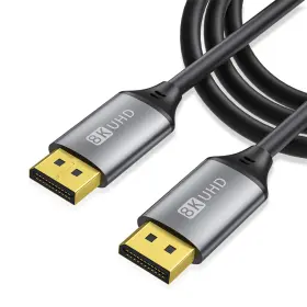 Aieloar 747301413435 8k Displayport 1.4 Cable 2m/6ft 32.4gbps 7680x4320 60hz Pc Hdtv