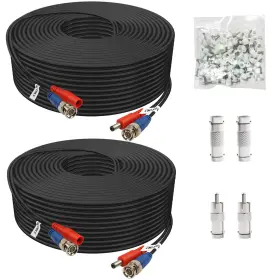 Aibnb2-150 Aimyzii Bnc Cable 150ft 2 Pack Video Power For Cctv Camera Dvr Security Sy