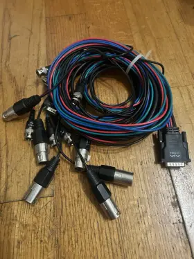 101884 Aja I/o Rs-422 Breakout Cable 5ft 6-channel Editing Bnc Xlr