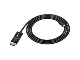 Amazon Basics 192835001953 Bi-directional Usb-c To Displayport Cable 6-foot Black