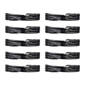 Iecc13-us-6ft-10p Amazon Basics Pc Power Cord 3 Prong 18 Awg 125v 6ft 10-pack Black