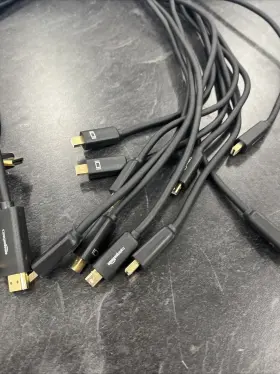 Amazonbasics 647213046175 Lot Of 10 3ft Mini Display Port Dp To Hdmi Adapter Cable Cord Amazon Basics #3