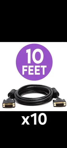 B074y46m4s Amazonbasics Dvi-d Dual Link Cable 10 Ft - Box Of