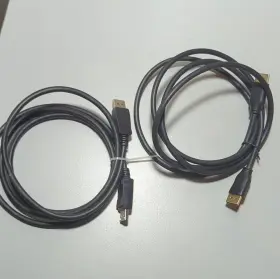 Amazonbasics Dp1.2-6ft-1p-52c Lot Of 2 Displayport Male To Monitor Cables 6 Ft Black