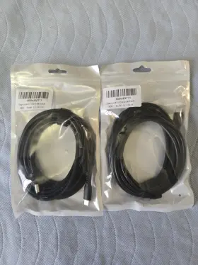 X004je2t71 Amazonbasics New Set Of Two Starlink Mini Cable 3m Black. Male To Type C