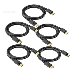 Anbear Tayd13p5 Displayport To Cable 6 Feet Gold Plated 5 Pack