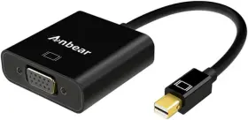 Taym342 Anbear Mini Displayport To Vga Adapter Mac Converter Male Female Black