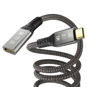 100w Angusplay 637740734850 Usb-c For Thunderbolt 4 Extension Cable 40gbps Transfer / 8k Display
