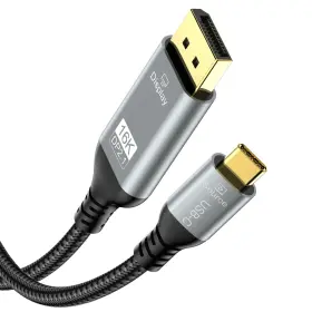 Ust-dp-2m Angusplay Usb C To Displayport 2.1 Cable 6.6ft 16k 30hz 8k 120hz 4k 240hz Thunderbolt 4