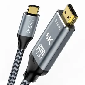 Ust-hdmi-2m Angusplay Usb C To Hdmi 2.1 Cable 6.6ft 8k 60hz 4k 144hz Thunderbolt 3/4 Compatible Wit