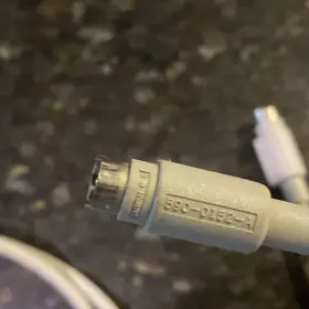 590-0152-a Apple Adb Keyboard Cable Coiled Long Length 6 Macintosh Untested #3