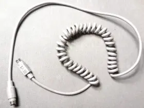 590-0361-b Apple Adb Keyboard Cable Coiled 3 Coil Macintosh Mac Used Curly