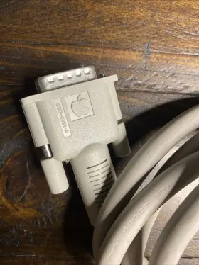 590-4161-a Apple Vintage Macintosh Color Display Video Cable 6ft 15 Pins #2