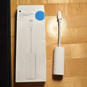 602-01716-a Apple Thunderbolt 3 Usb-c To 2 Adapter White Short Cable