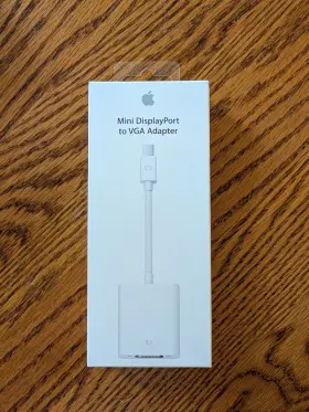 Apple 602-7903-a Mini Displayport Male To Vga D-sub Female Adapter White