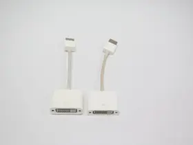 Apple 885909456505 Lot Of 2 Mini Displayport To Dvi Adapters A1305 For Macbook Mac Pro Imac