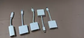 Apple 888462313438 Lot A1305 Mini Display Port To Dvi Adapter And A1433 Thunderbolt Gi