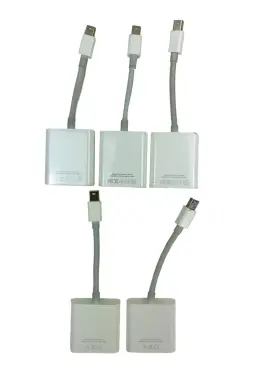 Apple A1307/a1305 A1307 And A1305 Mini Thunderbolt To Dvi Adapter Lot Of Five