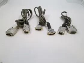 Dsocz2016yazz Apple Set Of 3 Vintage Macintosh Cables Vga / Mcga Monitor