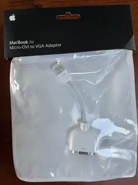 Mb203 Apple Adapter Macbook Air Micro-dvi To Vga New