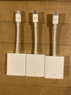 Mb527z Apple Mb527z/b Genuine Mini Display Port To Vga Lot Of 3