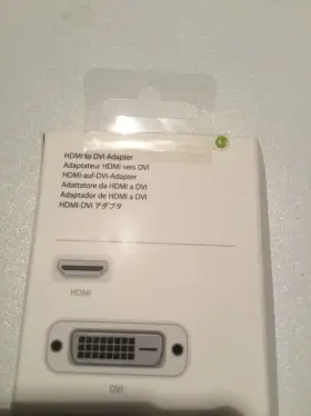 Mjvu2zm Apple Mjvu2zm/a New Hdmi To Dvi Video Adapter White Box Is Slightly Dented But Sealed #3