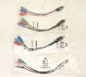 14g010005102 Asus Lot Of 4 Graphics Card Tv-out 7 Pin Mini Di To Hdtv Rca Component Adapter Cable