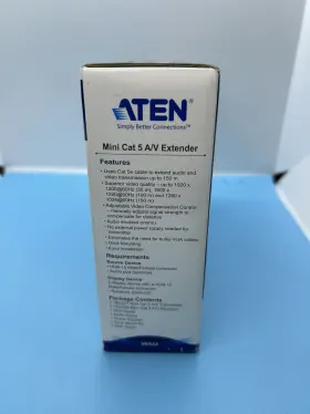Aten 672792002731 New Vancryst Mini Cat 5 Vga A/v Extender Receiver And Transmitter #3