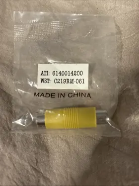 6140014200g Ati New 6140014200 8-pin S-video Male To Rca Composite Female Video Adapter