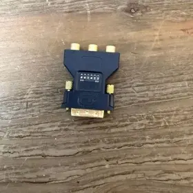 Ati 6140063500g Dvi-i To Component Video Adapter Radeon Hdtv 3 Rca Rgb Gold