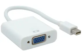 27522 Ativa Mini Display Port Male To Vga Female Pigtail Adapter White