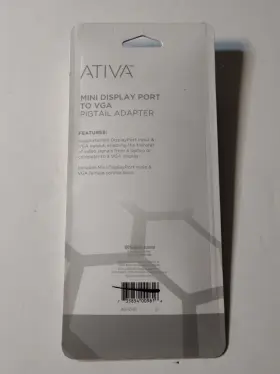 529-671 Ativa Mini Displayport To Vga Pigtail Adapter New In Package #2