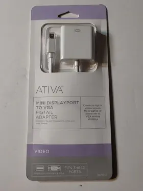 529-671 Ativa Mini Displayport To Vga Pigtail Adapter New In Package