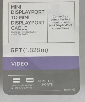 993-497 Ativa Mini Displayport To Cable 6 Ft. Video New #3