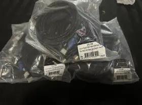 13206 Aurum Lot Of 15 Digital Hdmi Cables 10 Ft Blue/black Sleeve Ultra Clarity