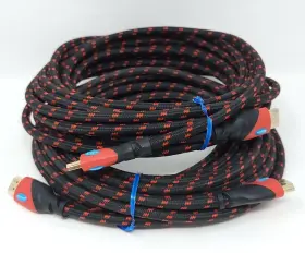 200001 Aurum 2 High Speed Hdmi Cable With Ethernet 25ft Ft 50ft Total Black And Red #2