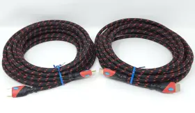 200001 Aurum 2 High Speed Hdmi Cable With Ethernet 25ft Ft 50ft Total Black And Red